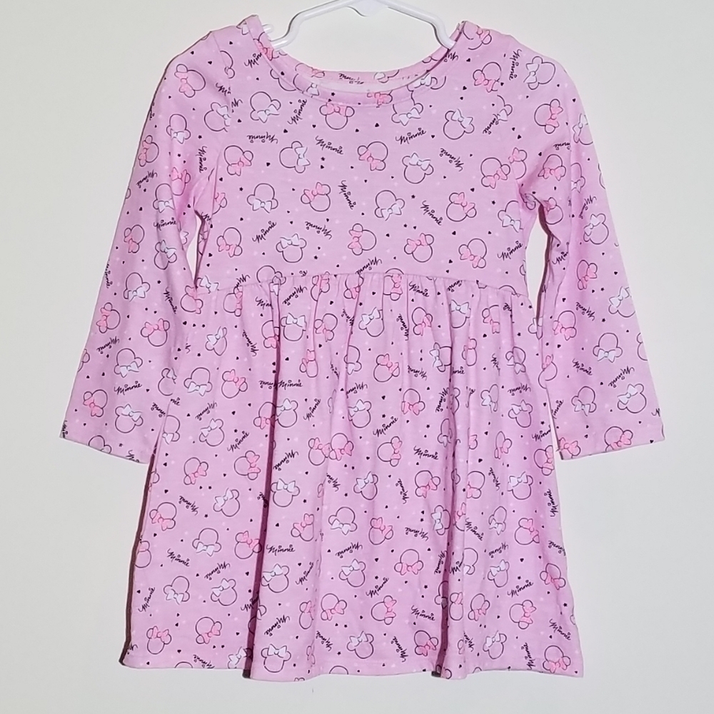 Disney Minnie Mouse Long Sleeve Dress 24m